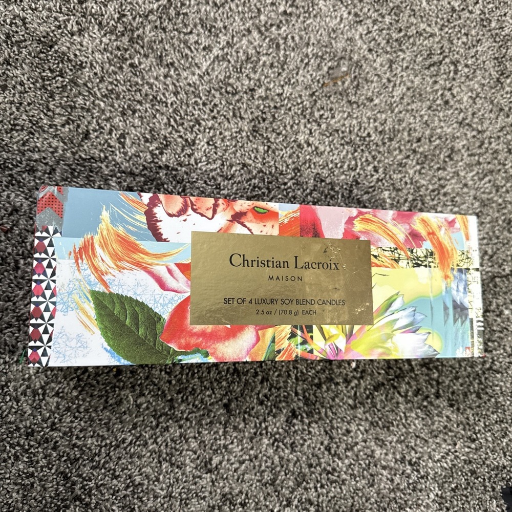 CHRISTIAN LACROIX MAISON SET OF 4 LUXURY SOY CANDLES